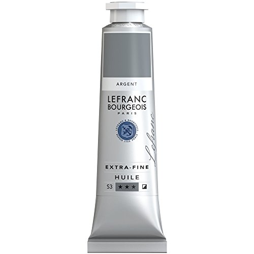 Lefranc Bourgeois 405150 extra feine Ölfarbe in Künstlerqualität aus hochwertigen Pigmenten, lebendige Farben, hohe Lichtechtheit, 40ml Tube - Silber von Lefranc Bourgeois