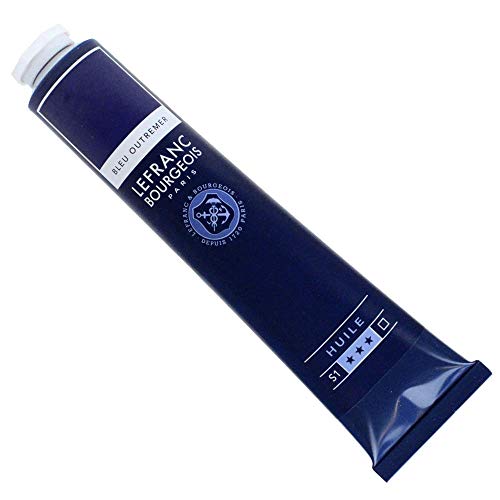 Lefranc Bourgeois 810067 feine Ölfarbe, lichtecht mit hervorragender Deckkraft & hoher Farbintensität, gleichmässiger Konsistenz und optimaler Mischbarkeit, 150ml Tube - Ultramarinblau von Lefranc Bourgeois