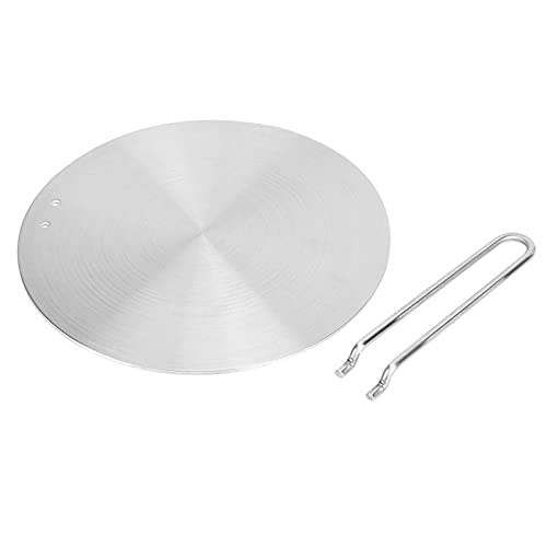 Wärmediffusor Induktionsplatte, Edelstahl Wärmediffusor Induktionsplatte Adapter Konverter Gas Elektroherd Platte für Induktionsherd Gasherd Elektroherd (24cm) von Leftwei