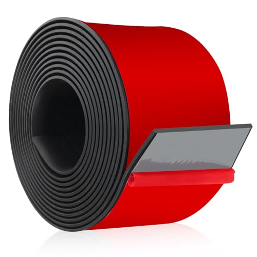 Gummistreifen Vollgummi Gummiplatte Dichtung 3m×100mm×3mm Gummidichtung flach Gummimatte Neopren Gummistreifen für DIY Gummischutz Dämpfungsgummi (selbstklebend) von Lefunom