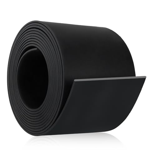 Gummistreifen Vollgummi Gummiplatte Dichtung 3m×120mm×5mm Gummidichtung flach Gummimatte Neopren Gummistreifen für DIY Gummischutz Dämpfungsgummi (nicht klebend) von Lefunom