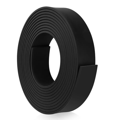 Gummistreifen Vollgummi Gummiplatte Dichtung 3m×25mm×5mm Gummidichtung flach Gummimatte Neopren Gummistreifen für DIY Gummischutz Dämpfungsgummi (nicht klebend) von Lefunom