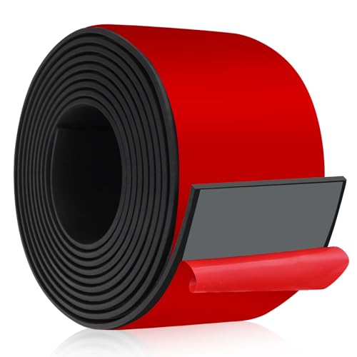 Gummistreifen Vollgummi Gummiplatte Dichtung 3m×80mm×5mm Gummidichtung flach Gummimatte Neopren Gummistreifen für DIY Gummischutz Dämpfungsgummi (selbstklebend) von Lefunom