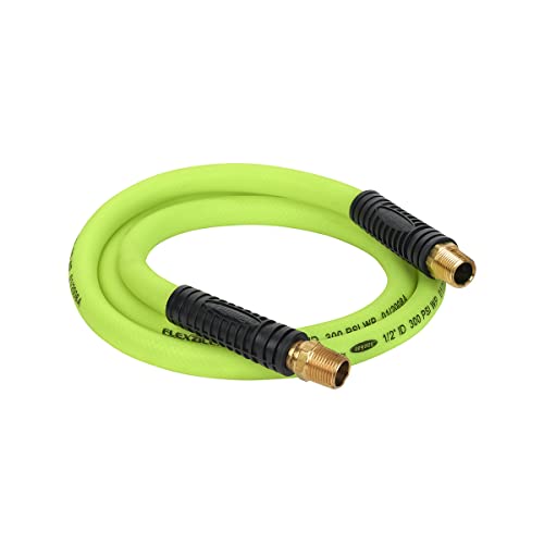 Flexzilla Drehgelenk Peitsche Air Schlauch, 1/2 in. x 2 ft. (3/8 in. MNPT Swivel X 3/8 in. MNPT Enden), Heavy Duty, leicht, Hybrid, zillagreen – hfz1202yw3s, HFZ1206YW4S von Legacy Manufacturing