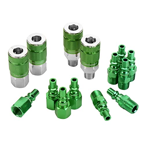 ColorConnex Coupler & Plug Kit, Industrial Type D, 1/4 in. AH17:, Red, 3-Piece - A73452D von Legacy Manufacturing
