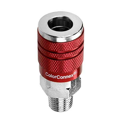 Legacy Farbe Connex Typ D 14 Stück. 1/4 in. Rot Kupplung und Stecker-Set, A73420D von Legacy Manufacturing