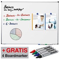 AKTION: Legamaster Whiteboard PREMIUM 180,0 x 90,0 cm weiß spezialbeschichteter Stahl + GRATIS 4 Boardmarker TZ 100 farbsortiert von Legamaster