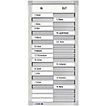 Legamaster Anwesenheitstafel 20 Personen Grau 26 x 54 cm von Legamaster