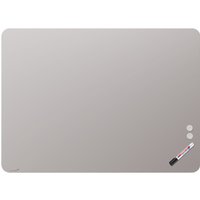 Legamaster Glasboard aus Sicherheitsglas, matt, magnethaftend, HxB 900 x 1.200 mm, grau, Ecken abgerundet von Legamaster