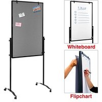 Legamaster Moderationswand 3in1 PREMIUM PLUS Multiboard grau, weiß von Legamaster