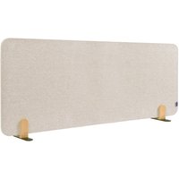 Legamaster Textil-Tischtrennwand ELEMENTS, schallabsorbierend, mit Stellfüßen, HxB 600 x 1.600 mm, beige von Legamaster