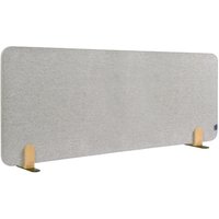 Legamaster Textil-Tischtrennwand ELEMENTS, schallabsorbierend, mit Stellfüßen, HxB 600 x 1.600 mm, grau von Legamaster