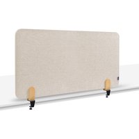 Legamaster Textil-Tischtrennwand ELEMENTS, schallabsorbierend, mit Tischklemmen, HxB 600 x 1.200 mm, beige von Legamaster