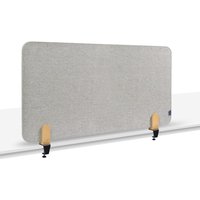 Legamaster Textil-Tischtrennwand ELEMENTS, schallabsorbierend, mit Tischklemmen, HxB 600 x 1.200 mm, grau von Legamaster