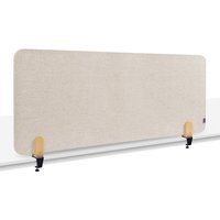 Legamaster Textil-Tischtrennwand ELEMENTS, schallabsorbierend, mit Tischklemmen, HxB 600 x 1.600 mm, beige von Legamaster