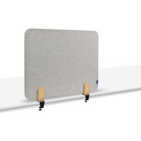 Legamaster Textil-Tischtrennwand ELEMENTS, schallabsorbierend, mit Tischklemmen, HxB 600 x 800 mm, grau von Legamaster