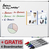 Legamaster Whiteboards Whiteboard Premium 75x100cm 100,0 x 75,0 cm spezialbeschichteter Stahl weiß von Legamaster