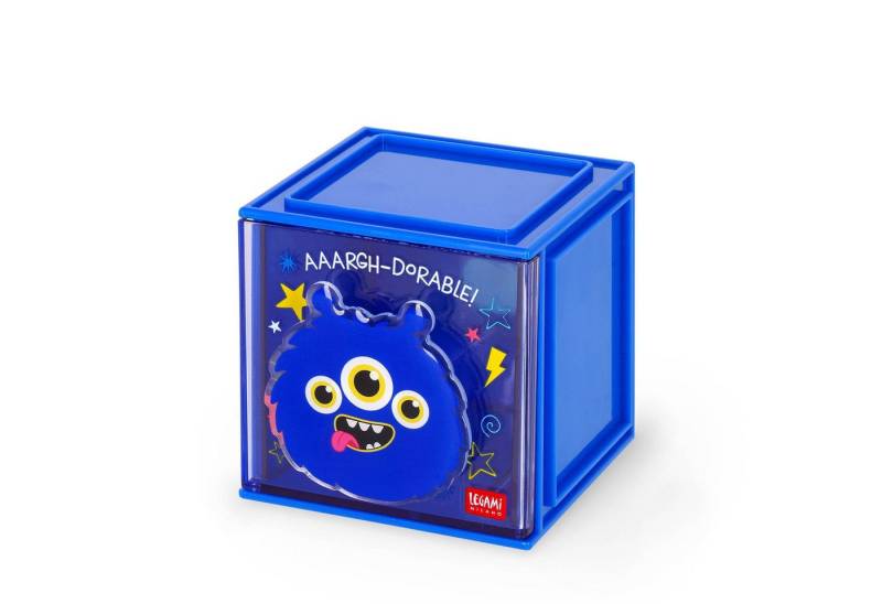 Legami Aufbewahrungsbox LEGAMI Erweiterbare Schreibtischbox - Cutie Cube - MONSTER von Legami