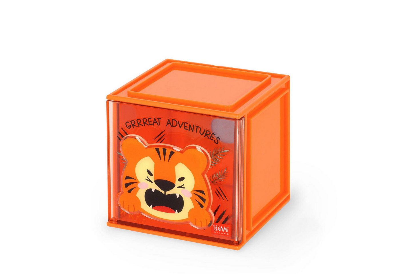 Legami Aufbewahrungsbox LEGAMI Erweiterbare Schreibtischbox - Cutie Cube - TIGER Legami Aufbewahrungsbox LEGAMI Erweiterbare Schreibtischbox - Cutie Cube - TIGER von Legami