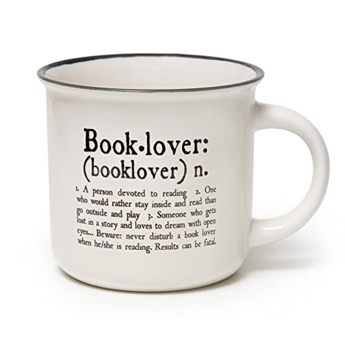 Legami - Cappuccinotasse, Book Lover Thema, New Bone China Porzellan, Take a Break Collection, Fassungsvermögen 350 ml, spülmaschinenfest von LEGAMI