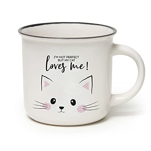 Legami Cup-Puccino Cat Tasse, Porzellan, Bone China, mehrfarbig, 350 ml von LEGAMI