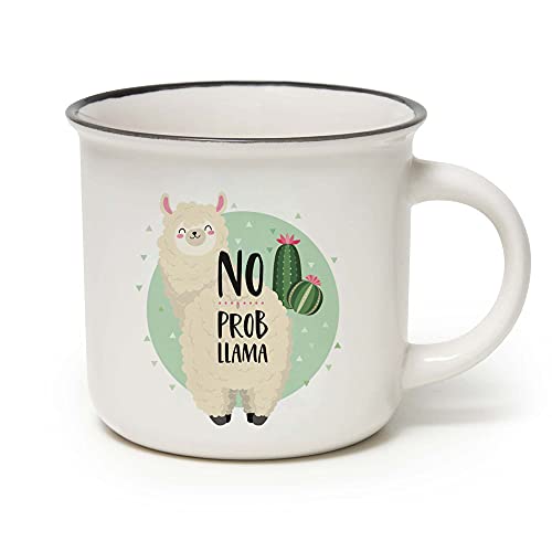 Legami Cup-Puccino Llama Tasse, Porzellan, Bone China, mehrfarbig von LEGAMI