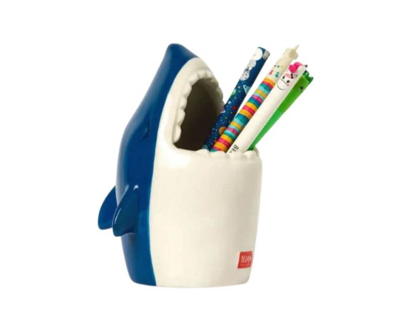 Legami Dekoobjekt Keramik-Stiftehalter - Desk Friends Hai von Legami