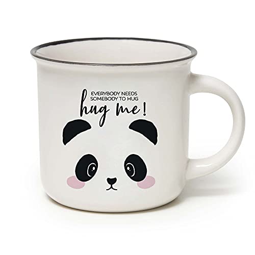 Legami Cup-Puccino Panda Tasse, Porzellan, Bone China, mehrfarbig von LEGAMI