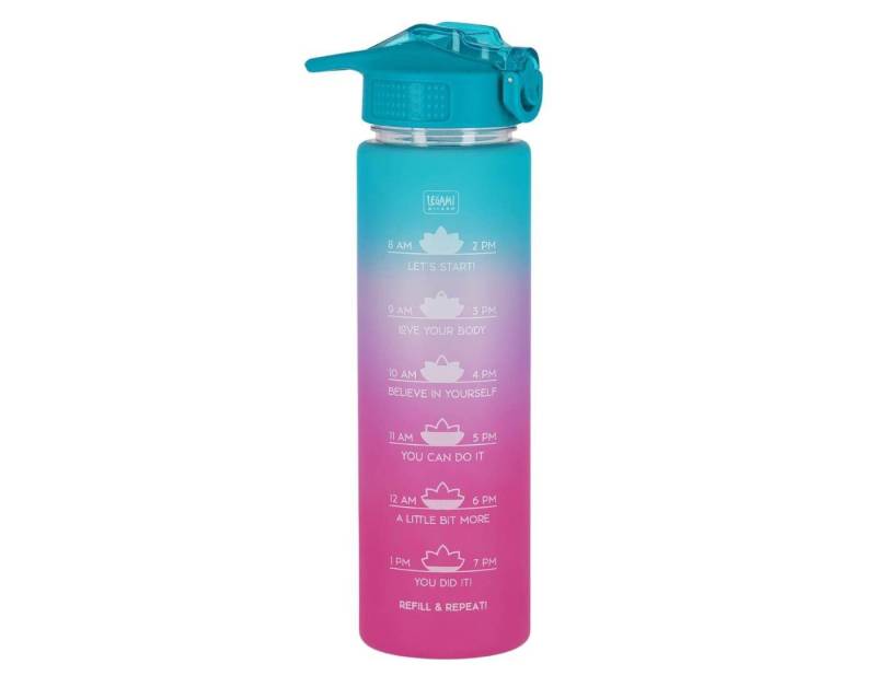 Legami Trinkflasche Motivierende Trinkflasche - Love Yourself - Sunrise Vibes von Legami