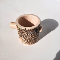 Rustikale Handgemachte Keramik Kaffeetasse Einzigartige Steingut Tasse | 4, 7 Unzen Rustikale Handgemachte Keramik Kaffeetasse Einzigartige Steingut Tasse | 4, 7 Unzen von LegeArtisCeramics