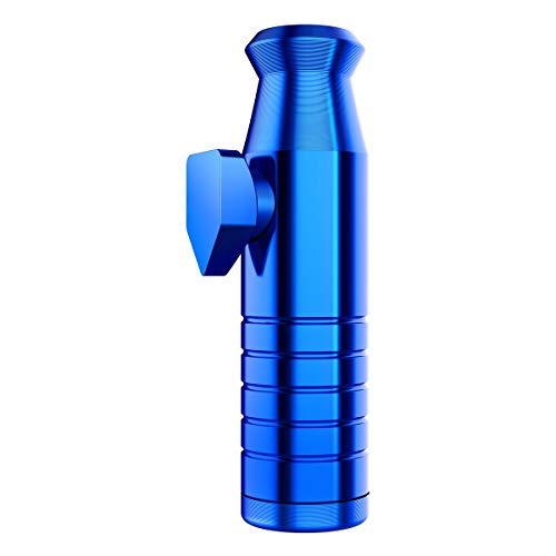 LegendTech Dosierer Sniff Bottle Silber Aluminum Snuff Dispenser Snorter Haltbarer Glanz Kompakt Bequemer Gebrauch Einfach sauber zum Geschäft Snuff Geschenk 5,2cm Länge 1,5cm Durchmesser Blau von LegendTech