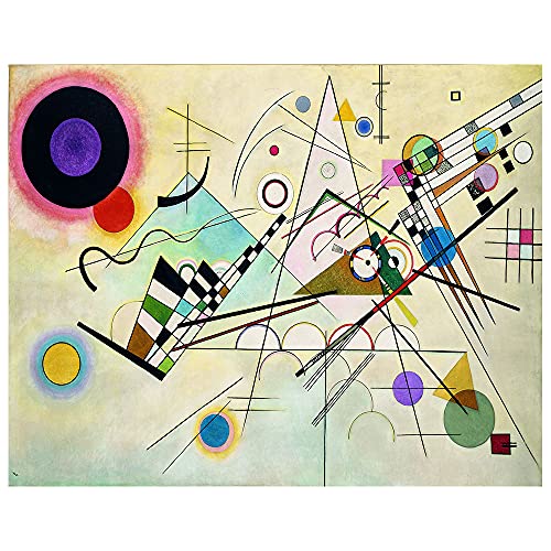 Legendarte - Kunstdruck auf Leinwand - Komposition VII Wassily Kandinsky - Wanddeko, Canvas cm. 50x70 von Legendarte