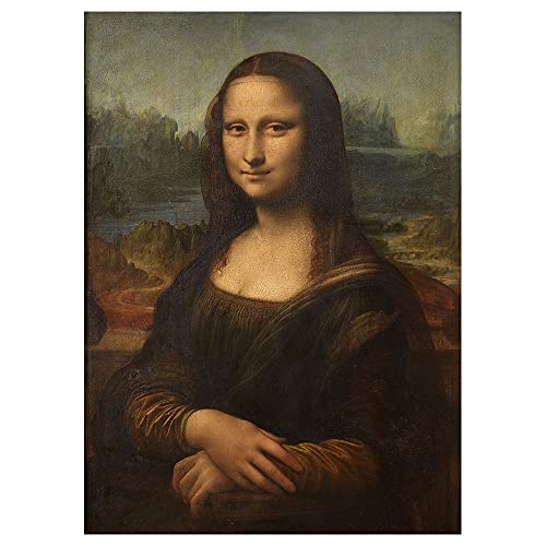 Legendarte - Kunstdruck auf Leinwand - Mona Lisa (La Gioconda) Leonardo da Vinci - Wanddeko, Canvas cm. 60x85 von Legendarte