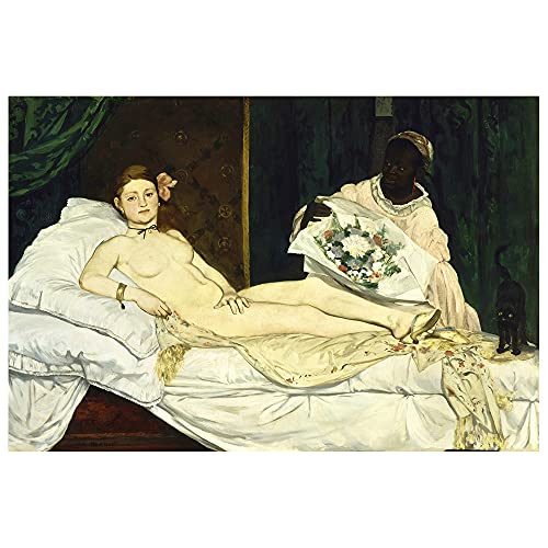 Legendarte - Kunstdruck auf Leinwand - Olympia Édouard Manet - Wanddeko, Canvas cm. 60x90 von Legendarte
