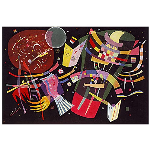 Legendarte - Kunstdruck auf Leinwand - Komposition X Wassily Kandinsky - Wanddeko, Canvas cm. 60x90 von Legendarte