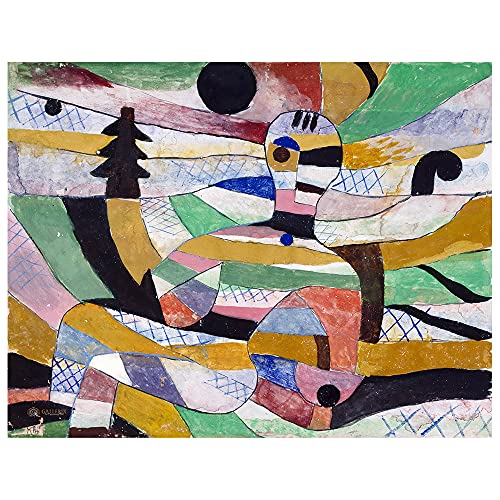 Legendarte - Kunstdruck auf Leinwand - Erwachende Paul Klee - Wanddeko, Canvas cm. 60x80 von Legendarte