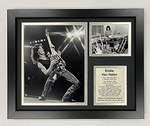 Legends Never Die Gerahmtes Foto Eddie Van Halen | 30,5 x 30,5 cm, Inc. | Solo (16661U) von Legends Never Die