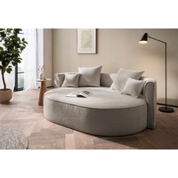 LeGer Home by Lena Gercke 2,5-Sitzer "ISALIE, rundes Loungesofa, mit Kissen, perfekt gepolstert", moderne Stoffe, mit 4 Zierkissen, extra große Sitzfläche von Leger Home By Lena Gercke