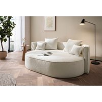 LeGer Home by Lena Gercke 2,5-Sitzer "ISALIE, rundes Loungesofa, mit Kissen, perfekt gepolstert", moderne Stoffe, mit 4 Zierkissen, extra große Sitzfläche von Leger Home By Lena Gercke