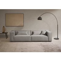 LeGer Home by Lena Gercke 3-Sitzer "PIARA, Couch mit Kedernaht, Sofa in Cord, Leinenoptik o. Strukturstoff" schwarze Füße, bequemer Sitzkomfort von Leger Home By Lena Gercke