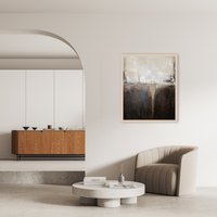 LeGer Home by Lena Gercke Bild mit Rahmen "Emma", Abstrakt-Abstrakte-Art-Kunst-Modern, (1 St.), Premium Poster mit Naturholzrahmen, Handarbeit aus Deutschland von Leger Home By Lena Gercke