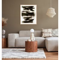 LeGer Home by Lena Gercke Bild mit Rahmen "Mila", Abstrakt-Abstrakte-Art-Kunst, (1 St.), Premium Poster mit Naturholzrahmen, Handarbeit aus Deutschland von Leger Home By Lena Gercke