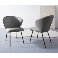 LeGer Home by Lena Gercke Esszimmerstuhl "Galilea", (Set), 2 St., Struktur, mit elegantem Strukturstoffbezug und stabilem Metallfuß von Leger Home By Lena Gercke