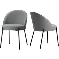 LeGer Home by Lena Gercke Esszimmerstuhl "Isalie" (Set) 2 Stk.mit pflegeleichtem Webstoff, Metallgestell, Sitztiefe 47 cm von Leger Home By Lena Gercke