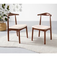 LeGer Home by Lena Gercke Esszimmerstuhl "Rianne, TOPSELLER, OTTOs Choice" (Set) 2 Stk.Gestellrahmen aus massivem Eschenholz, Sitzfläche mit Webstoffkissen von Leger Home By Lena Gercke