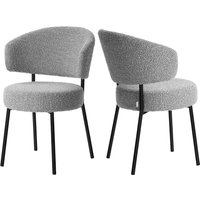 LeGer Home by Lena Gercke Esszimmerstuhl "Sölve, TOPSELLER, OTTOs Choice" (Set) 2 Stk.Boucle Bezugsstoff, Metallgestell, Sitztiefe 48 cm von Leger Home By Lena Gercke
