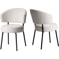 LeGer Home by Lena Gercke Esszimmerstuhl "Sölve, TOPSELLER, OTTOs Choice" (Set) 2 Stk.Boucle Bezugsstoff, Metallgestell, Sitztiefe 48 cm von Leger Home By Lena Gercke