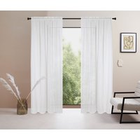 LeGer Home by Lena Gercke Gardine "Marusha", (1 St.), 1 Schal, Leinenoptik, gewebt, verschiedene Größen von Leger Home By Lena Gercke