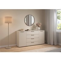 LeGer Home by Lena Gercke Kommode "Kommode Sideboard Schubladenkommode SERINA eleganter Eyecatcher" mit 4 Schubkästen und 2 Türen sowie Metallgriffen MADE IN GERMANY von Leger Home By Lena Gercke