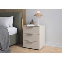 LeGer Home by Lena Gercke Nachtkommode "Nachttisch Nachtschrank Nachtkonsole SERINA eleganter Eyecatcher" mit 3 Schubkästen sowie hochwertigen Metallgriffen MADE IN GERMANY von Leger Home By Lena Gercke